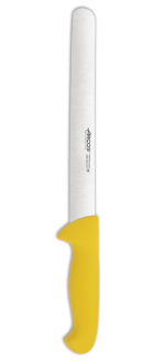 Cuchillo Fiambre color amarillo Serie 2900 250 mm