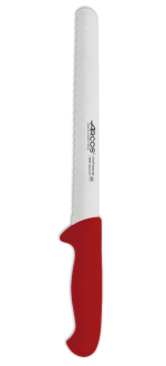 Cuchillo Pastelero colo rojo serie 2900 250 mm